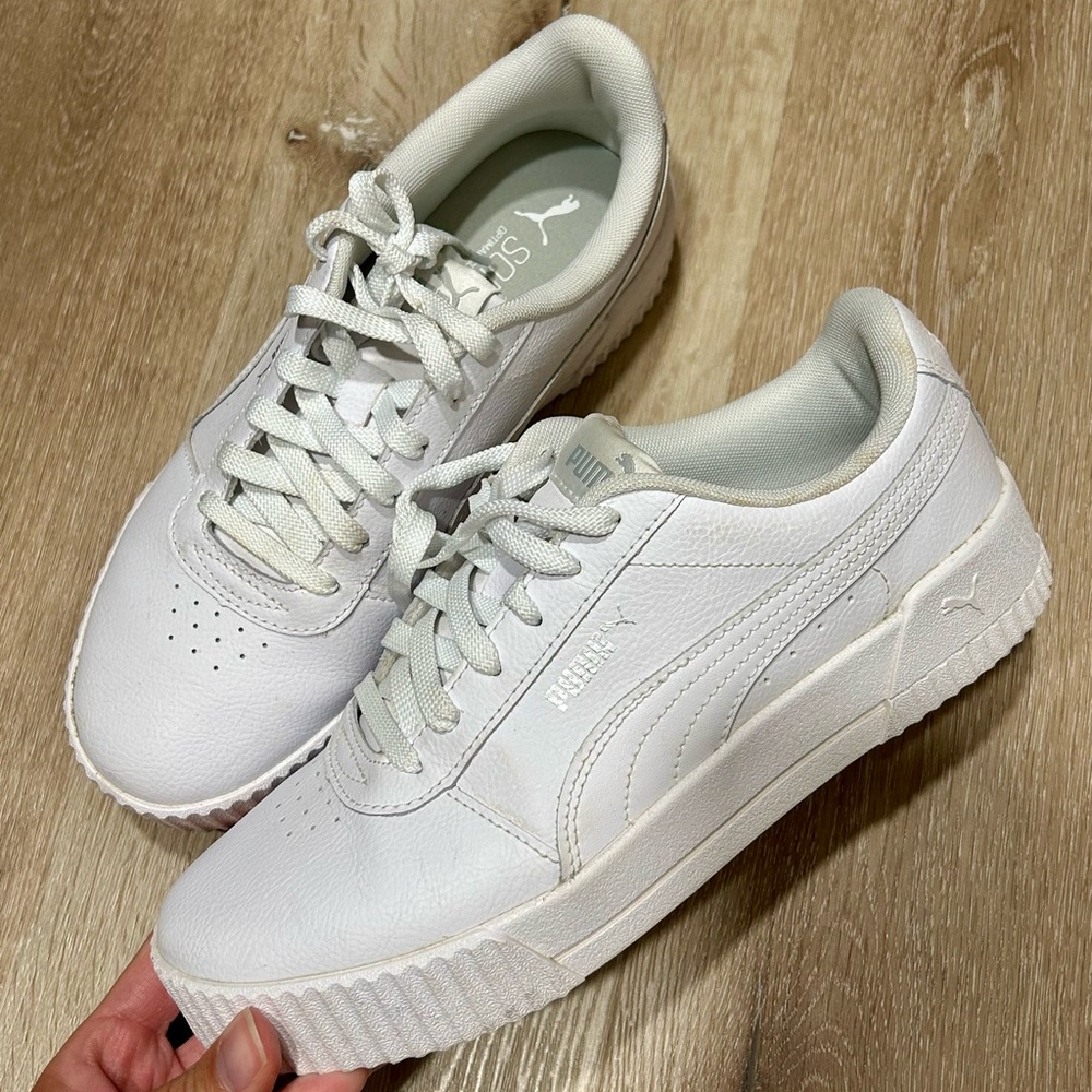 Puma Women's White Low-Top Platform Sneakers